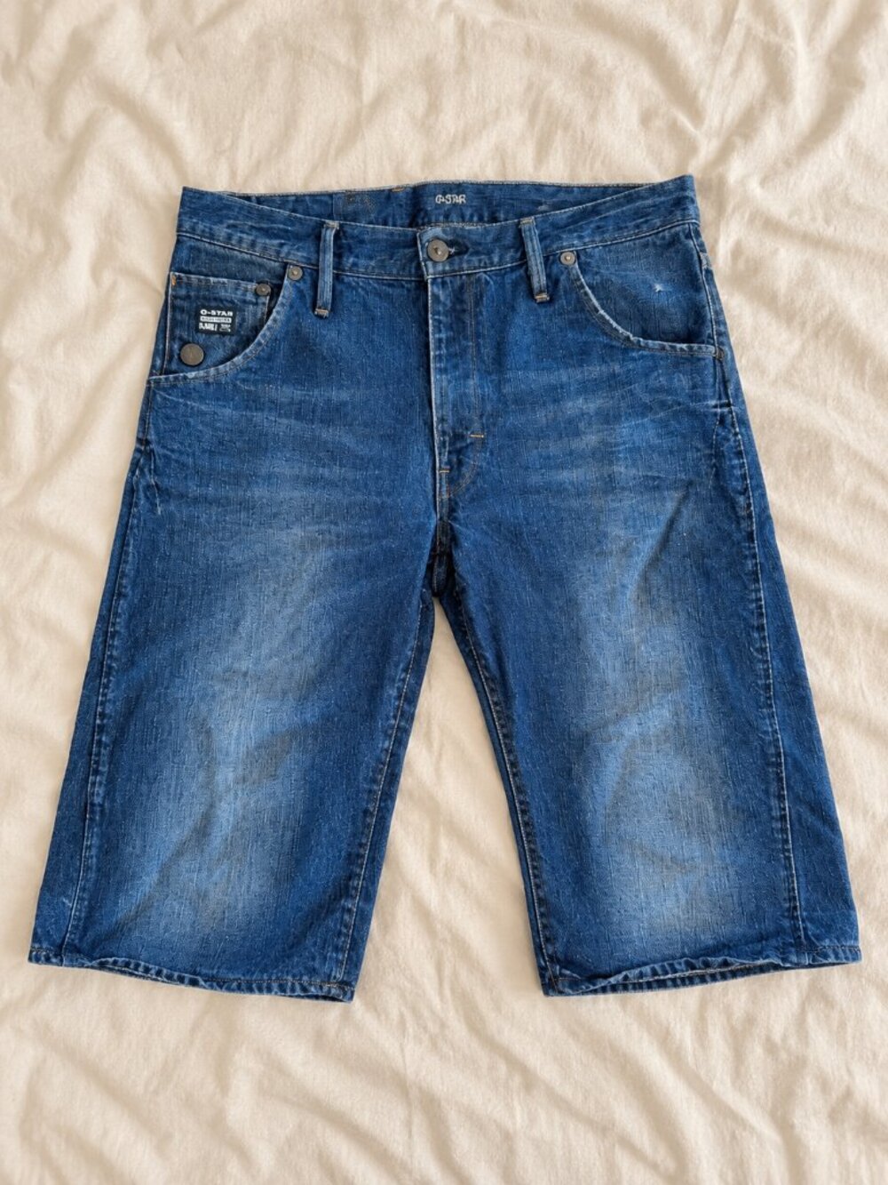 G-Star RAW Long Baggy Denim Jorts – Size 33